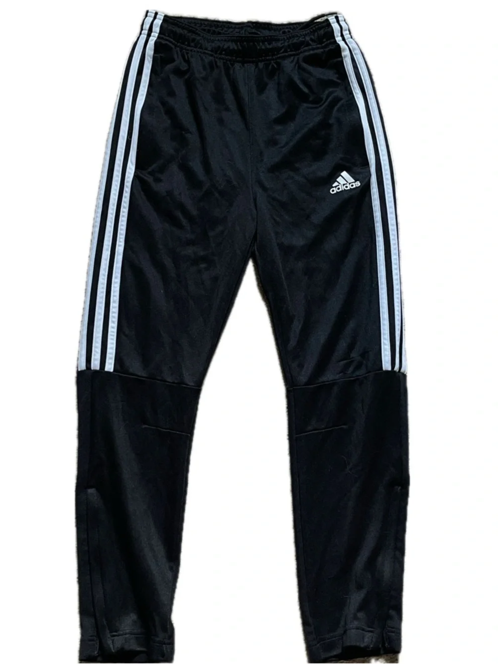 adidas Black Joggers with White 3-Stripes - Kids - Picture 1 of 4